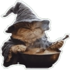 Cat Preparing Potion