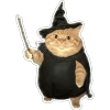 Cat Wizard with Wand