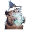 Cat Holding Magic Orb